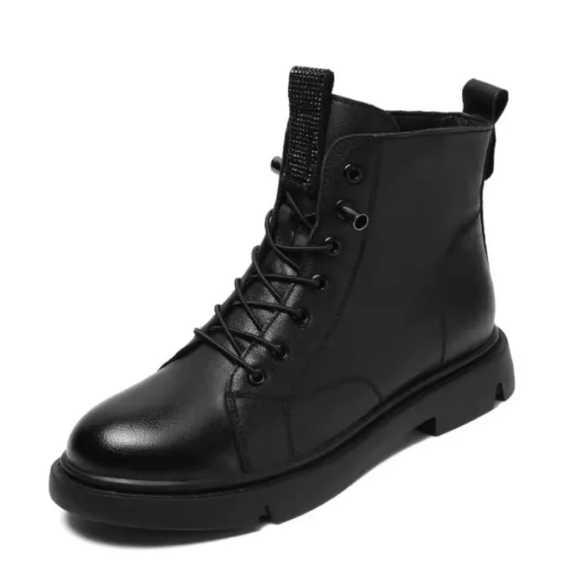 New Women's Genuine Leather Ankle Boots Soft Sole Plush Shoes Women Winter Warm Shoes Fashion Short Boots For Women 2026
New Women's Genuine Leather Ankle Boots Soft Sole Plush Shoes Women Winter Warm Shoes Fashion Short Boots For Women 2026