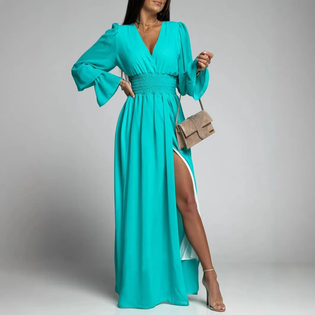 2025 Spring/Summer New Collection Waist Petal Sleeve Fashion Chiffon Dress 22110
2025 Spring/Summer New Collection Waist Petal Sleeve Fashion Chiffon Dress 22110