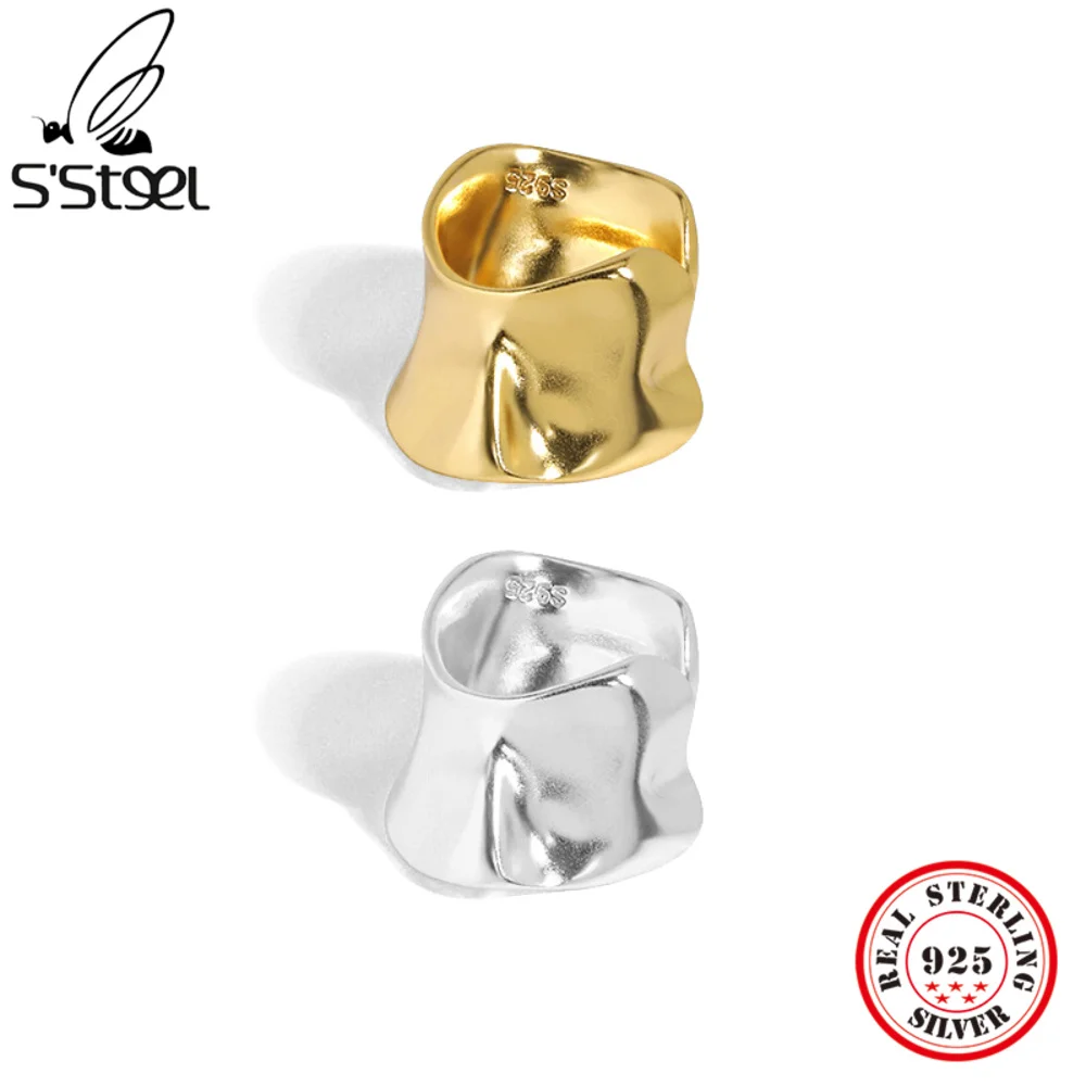 S'STEEL Korean Design Exaggerated Irregular Ear Clip Sterling Silver 925 For Women Earings Personalized Punk Earring Jewellery
S'STEEL Korean Design Exaggerated Irregular Ear Clip Sterling Silver 925 For Women Earings Personalized Punk Earring Jewellery