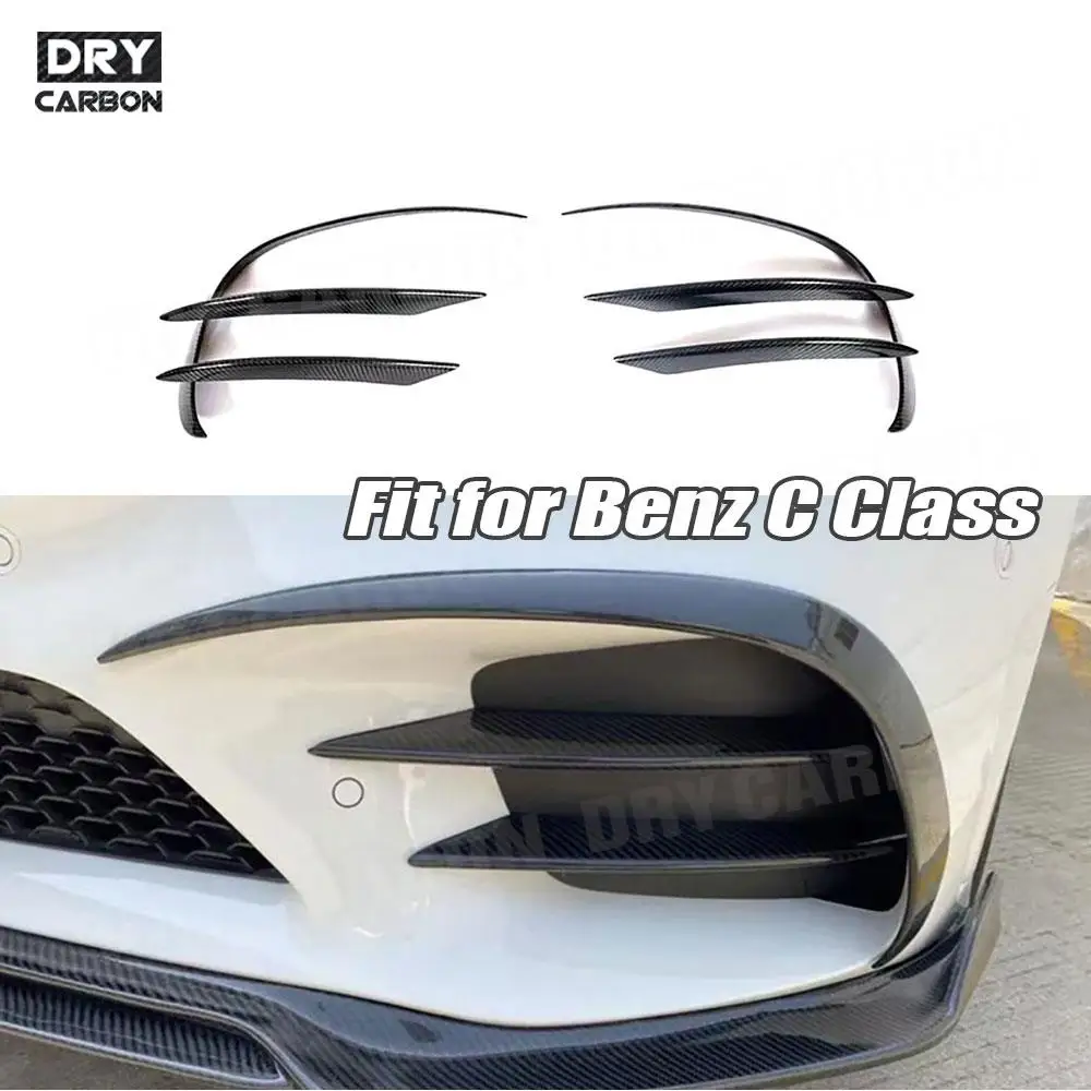 Carbon Fiber Front Bumper Trim Splitter Canards Air Vent Fin for Benz C Class W205 C205 Sport 2019 2020 2021 2022 Accessories
Carbon Fiber Front Bumper Trim Splitter Canards Air Vent Fin for Benz C Class W205 C205 Sport 2019 2020 2021 2022 Accessories