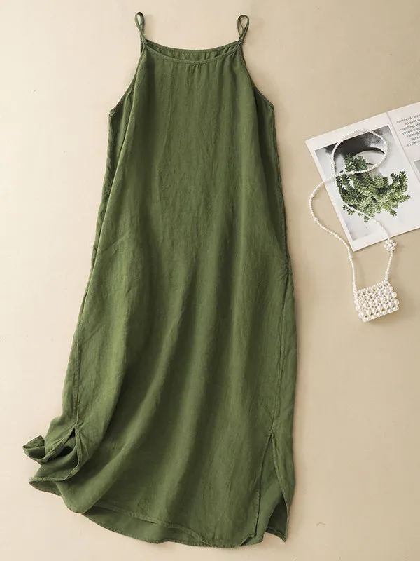 Summer 2026 Loose Artistic Style Long Sleeveless Dress Women's High Waist Strap Dress Breathable Comfortable A-Line Skirt
Summer 2026 Loose Artistic Style Long Sleeveless Dress Women's High Waist Strap Dress Breathable Comfortable A-Line Skirt