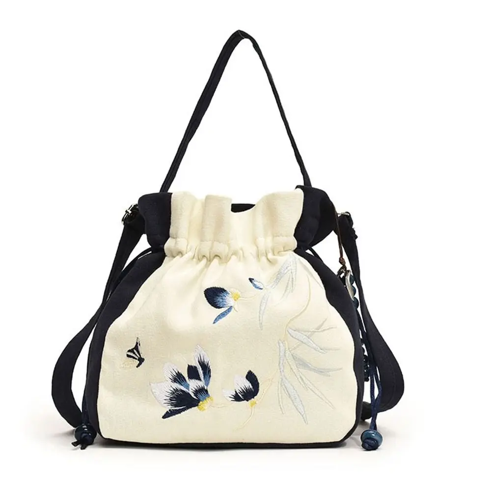 Ethnic Style Embroidery Drawstring Bucket Bag Ancient Style Hanfu Accessories Chinese Style Handbag Storage Bag Flower
Ethnic Style Embroidery Drawstring Bucket Bag Ancient Style Hanfu Accessories Chinese Style Handbag Storage Bag Flower