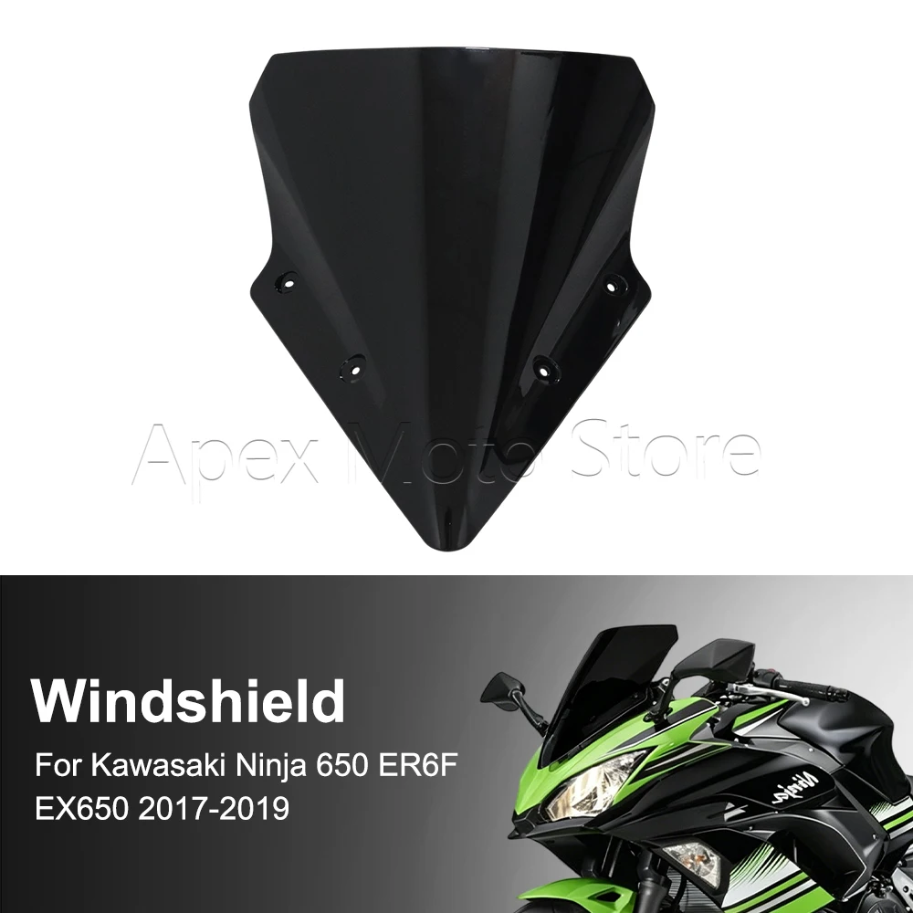 Motorcycle Accessories Windshield Windscreen Wind Screen Deflectors For Kawasaki Ninja650 Ninja 650 ER6F EX650 2017 2018 2019
Motorcycle Accessories Windshield Windscreen Wind Screen Deflectors For Kawasaki Ninja650 Ninja 650 ER6F EX650 2017 2018 2019