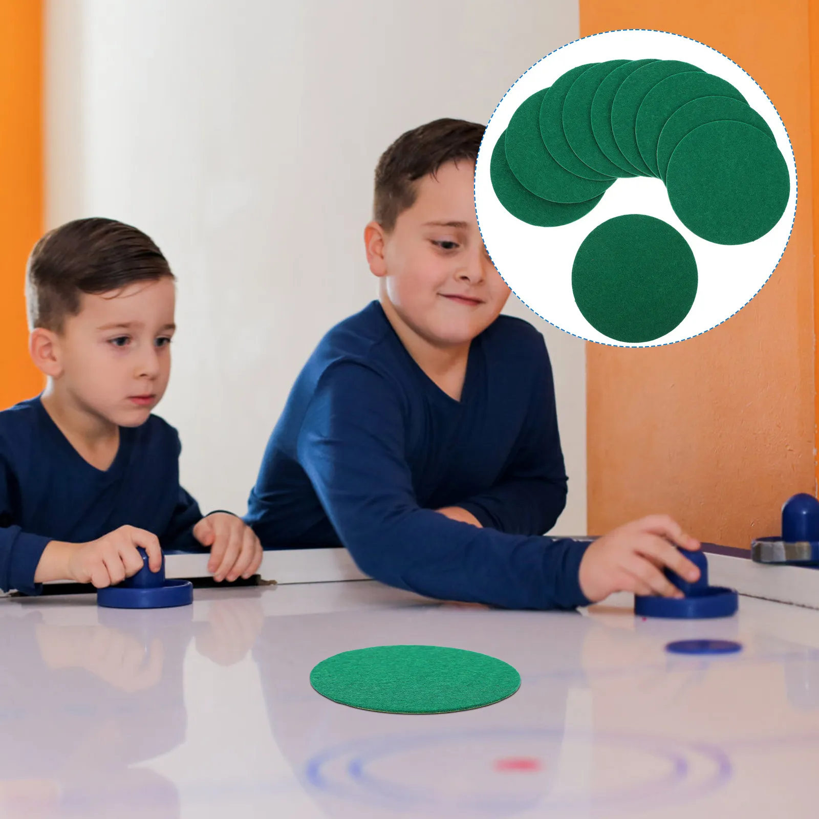 10Pcs Air Hockey Pusher Stickers Bat Pad Replacement Soft Flexible Polyester Fiber for Smooth Glide Competitive
10Pcs Air Hockey Pusher Stickers Bat Pad Replacement Soft Flexible Polyester Fiber for Smooth Glide Competitive