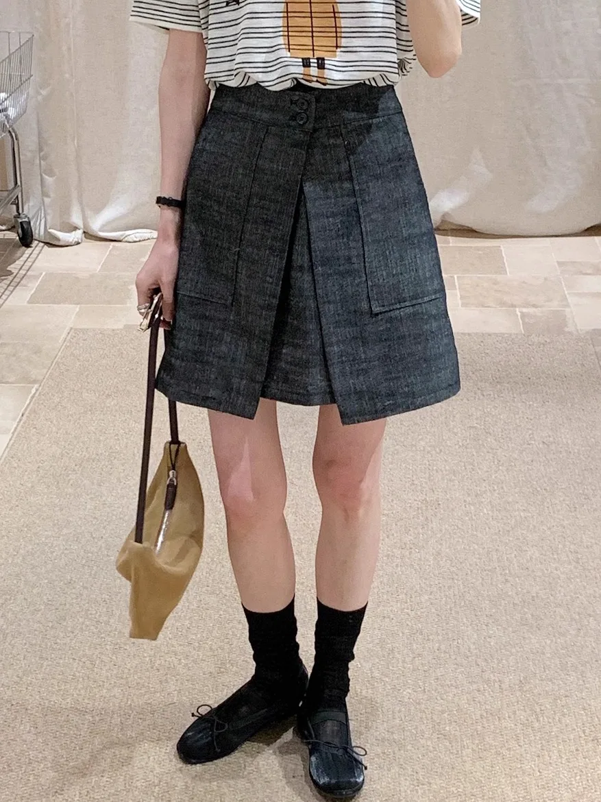 Женская юбка А-силуэта с завышенной талией, корейский дизайн, однотонная, повседневная, из смесового хлопка, для офиса
Женская юбка А-силуэта с завышенной талией, корейский дизайн, однотонная, повседневная, из смесового хлопка, для офиса