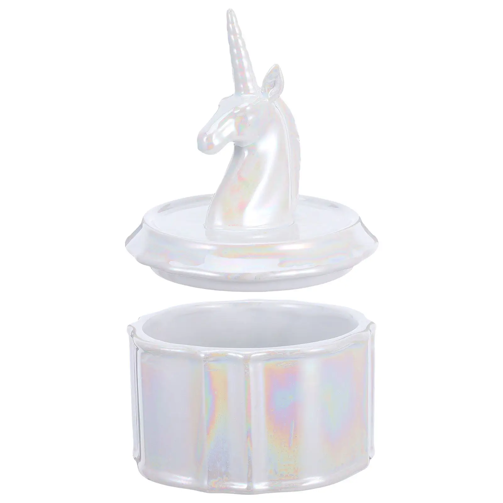 Unicorn Ceramic Jewelry Box for Rings Earrings Necklaces Bracelets Watches Trinket Storage Case Desktop Organizer Gift for Women
Unicorn Ceramic Jewelry Box for Rings Earrings Necklaces Bracelets Watches Trinket Storage Case Desktop Organizer Gift for Women
