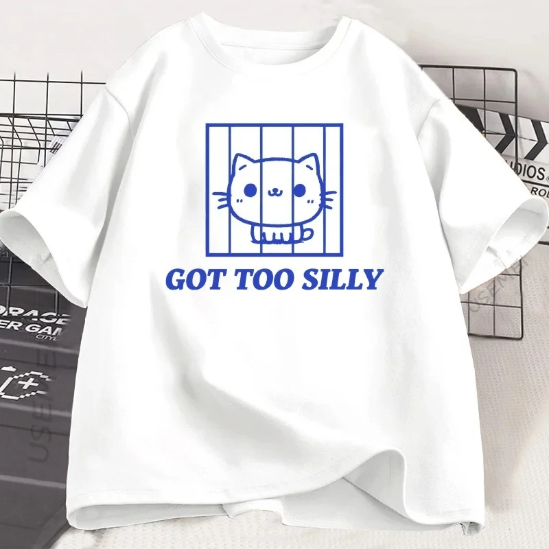 Футболка Got Too Silly Kitten in Jail, футболка с забавным котом для любителей домашних животных, женская футболка Silly Vintage Y2K с графическим рисунком, женская одежда
Футболка Got Too Silly Kitten in Jail, футболка с забавным котом для любителей домашних животных, женская футболка Silly Vintage Y2K с графическим рисунком, женская одежда