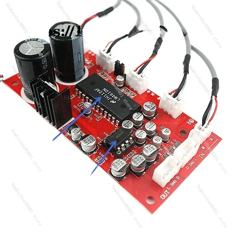For M4610N Tone Board 3D Surround with NE5532 Preamplifier Single Power Supply
For M4610N Tone Board 3D Surround with NE5532 Preamplifier Single Power Supply