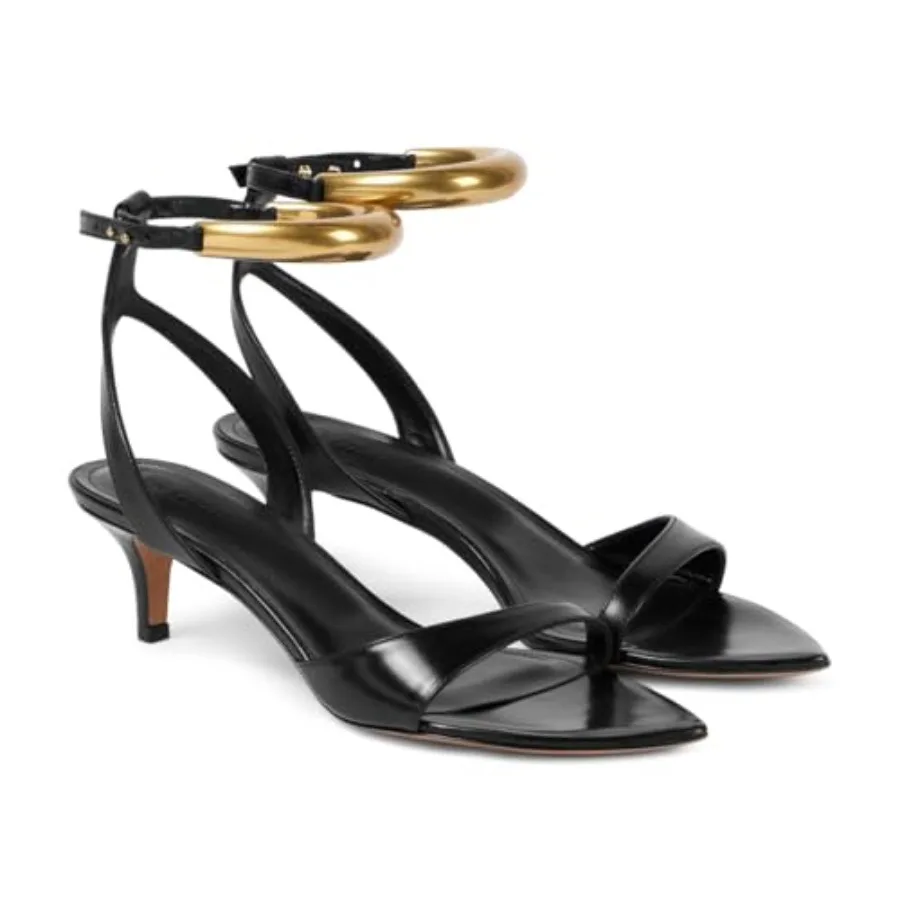 Coutgo Womens Low Kitten Heels Sandals Strappy Pointed Open Toe One Strap Metal Summer Dress Shoes
Coutgo Womens Low Kitten Heels Sandals Strappy Pointed Open Toe One Strap Metal Summer Dress Shoes