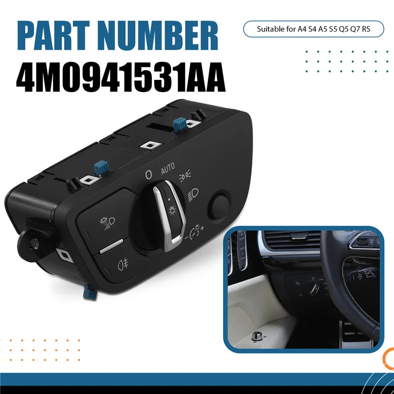 Stable Performance-Headlight Control Switch Headlight Button Light Switch Headlight Control Switch Foraudi
Stable Performance-Headlight Control Switch Headlight Button Light Switch Headlight Control Switch Foraudi