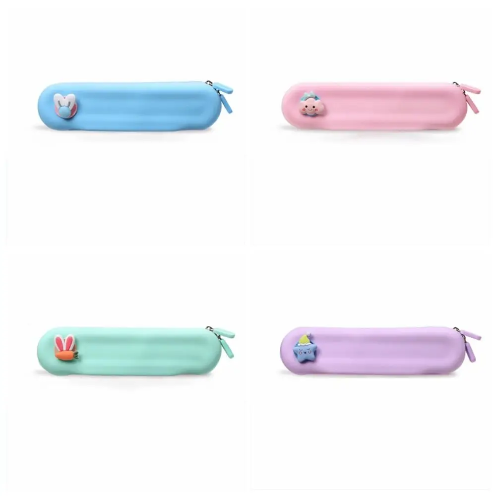 Soft Silicone Pencil Case Portable Simple Waterproof Pen Box Durable Solid Color Stationery Bag Student
Soft Silicone Pencil Case Portable Simple Waterproof Pen Box Durable Solid Color Stationery Bag Student