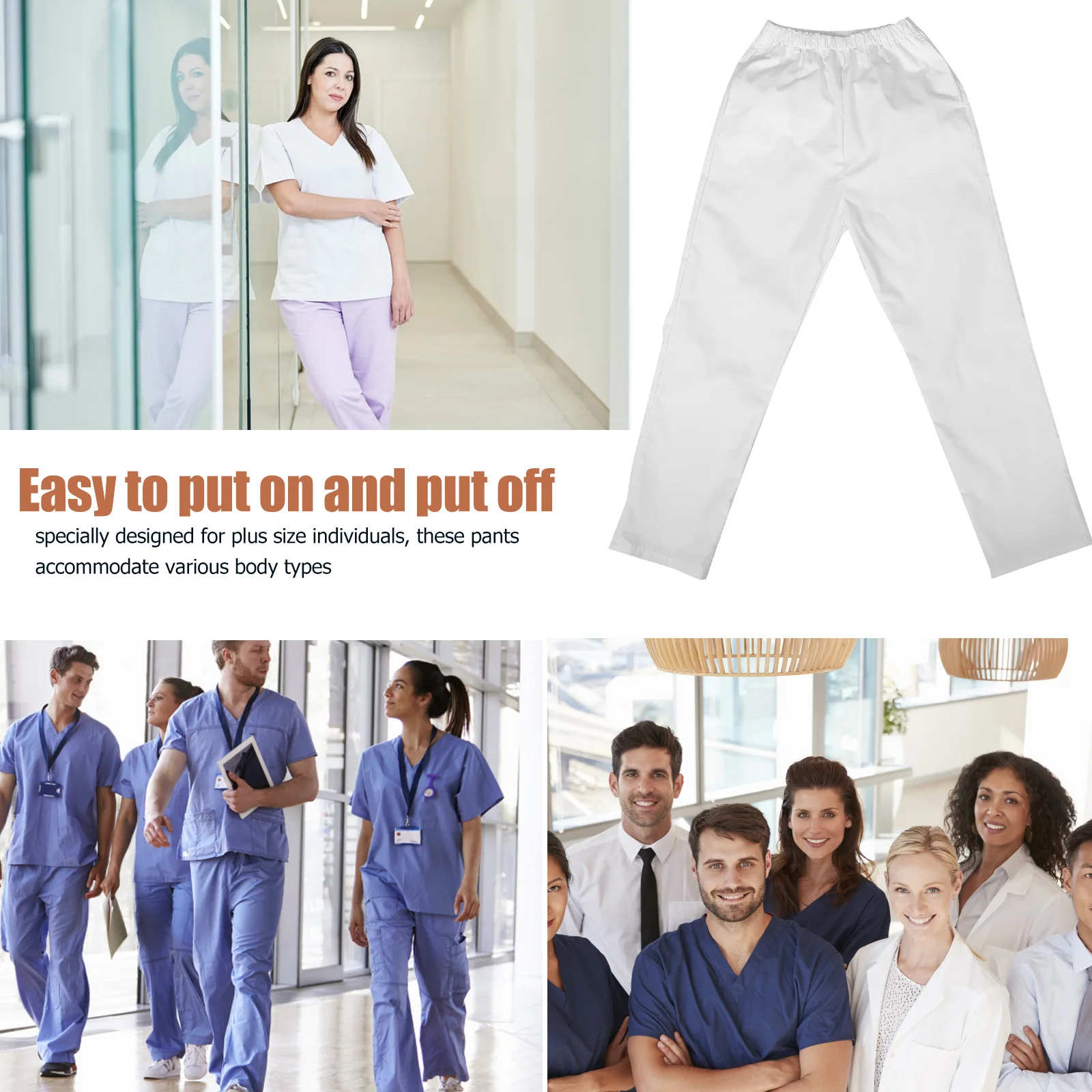 Elastic Waist Nurse Pants Daily Caring Work Comfort Long Trousers Belt Short Uniform
Elastic Waist Nurse Pants Daily Caring Work Comfort Long Trousers Belt Short Uniform