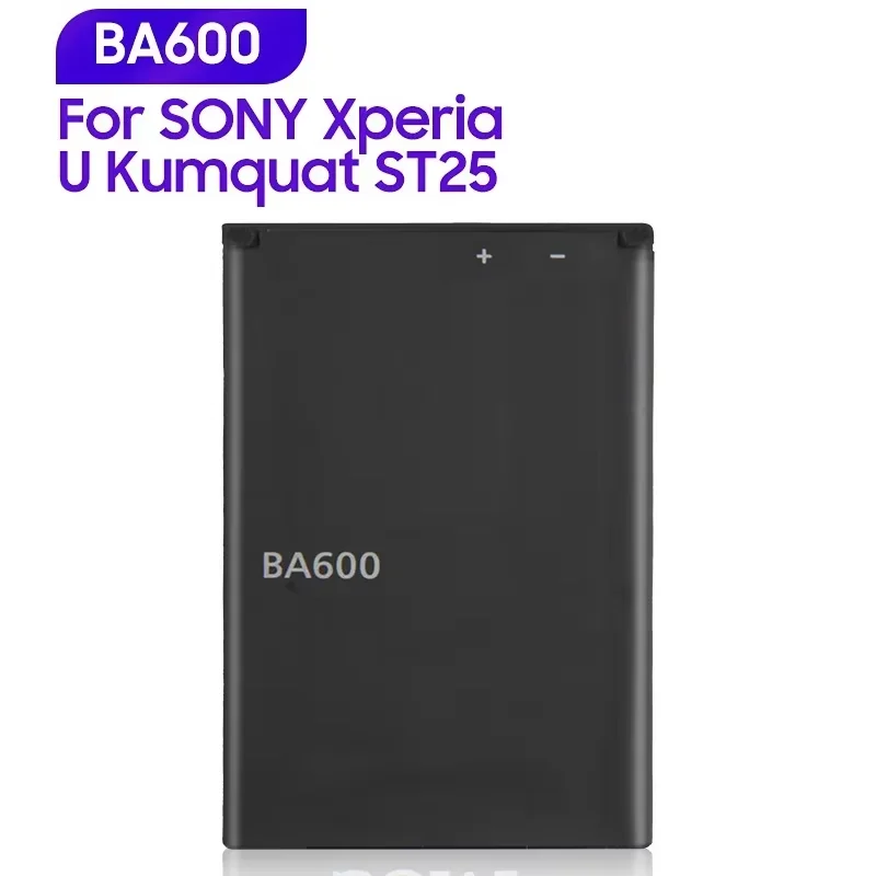 Production in 2024 Replacement Battery BA600 For Sony ST25i ST25C Xperia U Kumquat Rechargeable Phone Battery 1290mAh
Production in 2024 Replacement Battery BA600 For Sony ST25i ST25C Xperia U Kumquat Rechargeable Phone Battery 1290mAh