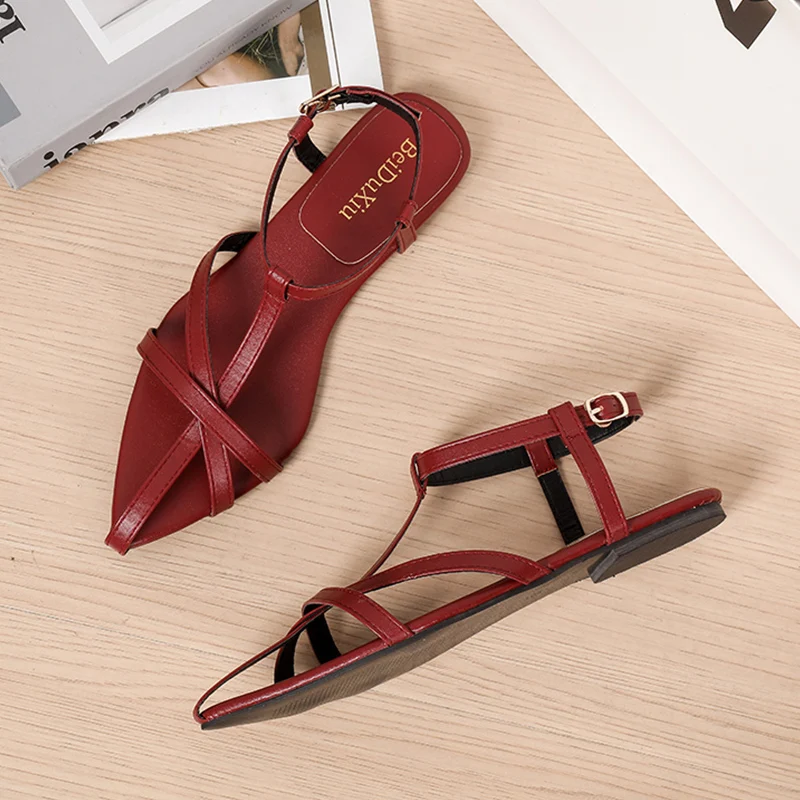 Pointed Toe Women Flats Sandals Open Toe Summer Shoes Woman Designer 2025 New Sexy Shoes Slingback Slippers Sandalias De Mujer
Pointed Toe Women Flats Sandals Open Toe Summer Shoes Woman Designer 2025 New Sexy Shoes Slingback Slippers Sandalias De Mujer