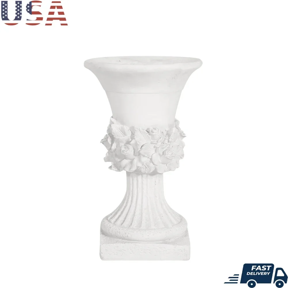 Lightweight Concrete Garden Urn Planter with Drainage Hole Ideal Flowers Herbs Succulents Indoor Outdoor Use Hand-Crafted
Lightweight Concrete Garden Urn Planter with Drainage Hole Ideal Flowers Herbs Succulents Indoor Outdoor Use Hand-Crafted
