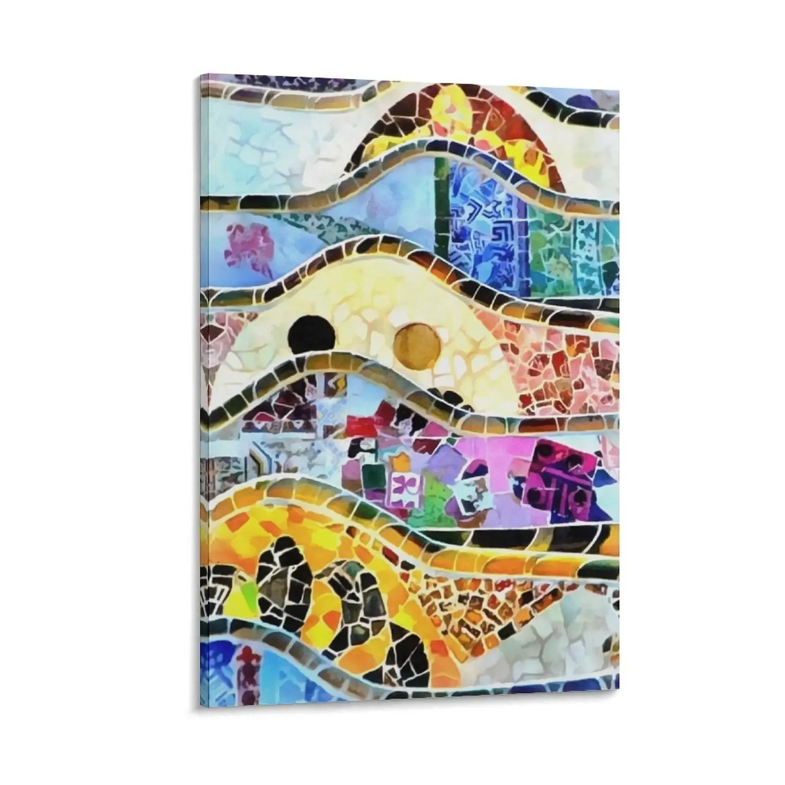 Gaudi Barselona mosaic Canvas Painting posters for room wall art Picture on the wall 
Gaudi Barselona mosaic Canvas Painting posters for room wall art Picture on the wall