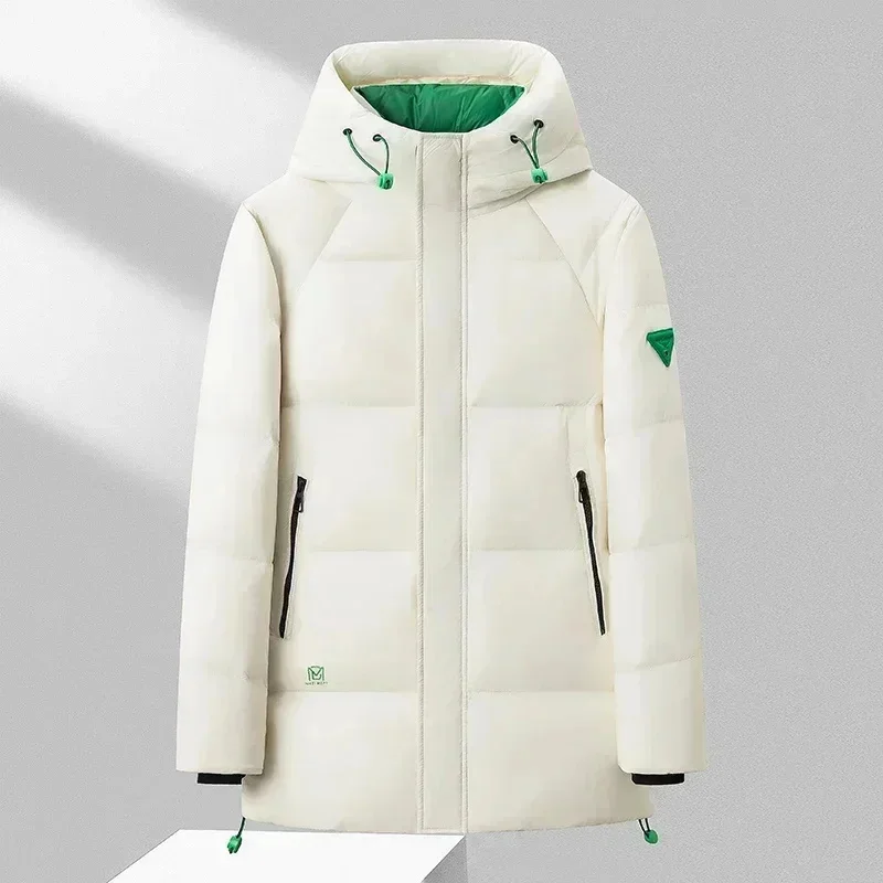 Sports Bright Down Jacket Mid-length Men's and Women's Couple's Jack Thick Warm Extreme Cold Black Gold Coat
Sports Bright Down Jacket Mid-length Men's and Women's Couple's Jack Thick Warm Extreme Cold Black Gold Coat