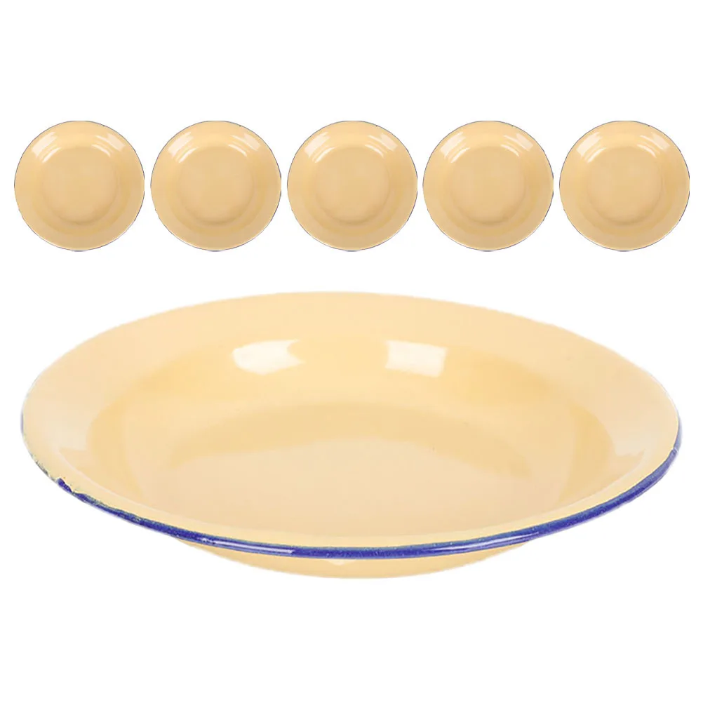 6Pcs Vintage Enamel Plates Round Shallow Soup Fruit Dessert Plates for Indoor Outdoor Dining Party Platters Enamelware Serving
6Pcs Vintage Enamel Plates Round Shallow Soup Fruit Dessert Plates for Indoor Outdoor Dining Party Platters Enamelware Serving