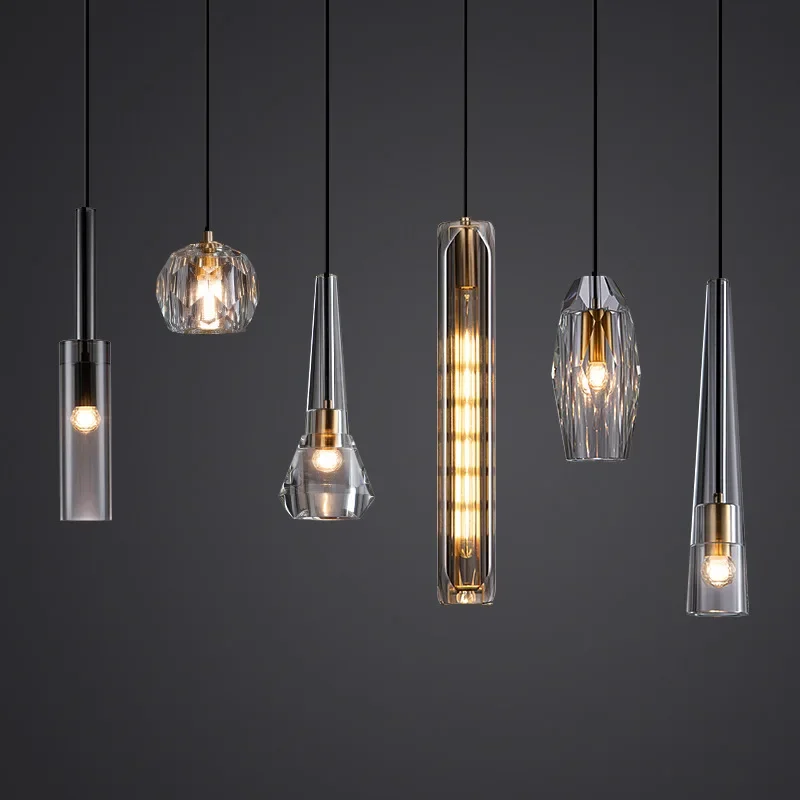 Postmodern luxury bedroom bedside pendant light single head crystal small pendant light all copper minimalist creative
Postmodern luxury bedroom bedside pendant light single head crystal small pendant light all copper minimalist creative