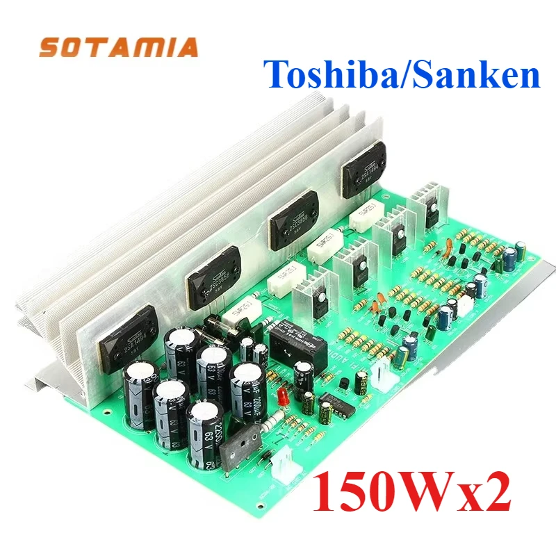 SOTAMIA Power Amplifier Audio Board Stereo Amp 2.0 Channel Sanken 1494/3858 Sound Amplifier 150Wx2 Speaker Home Theater DIY
SOTAMIA Power Amplifier Audio Board Stereo Amp 2.0 Channel Sanken 1494/3858 Sound Amplifier 150Wx2 Speaker Home Theater DIY