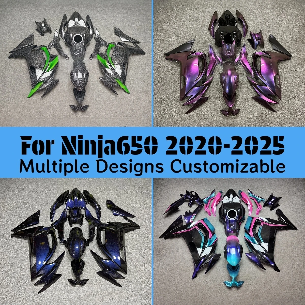 For Kawasaki Ninja650 2020 2021 2022 2023 2024 2025 Motorcycle Fairings Ninja 650 20 21 22 23 24 25 ZXMT Fairing Kit
For Kawasaki Ninja650 2020 2021 2022 2023 2024 2025 Motorcycle Fairings Ninja 650 20 21 22 23 24 25 ZXMT Fairing Kit