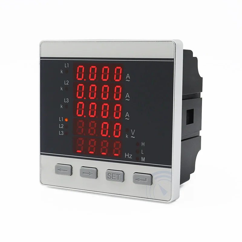 Digital Multimeter 3-Phase V, Ampere Frequency Light Emitting Diode Display Panel Meter 
Digital Multimeter 3-Phase V, Ampere Frequency Light Emitting Diode Display Panel Meter