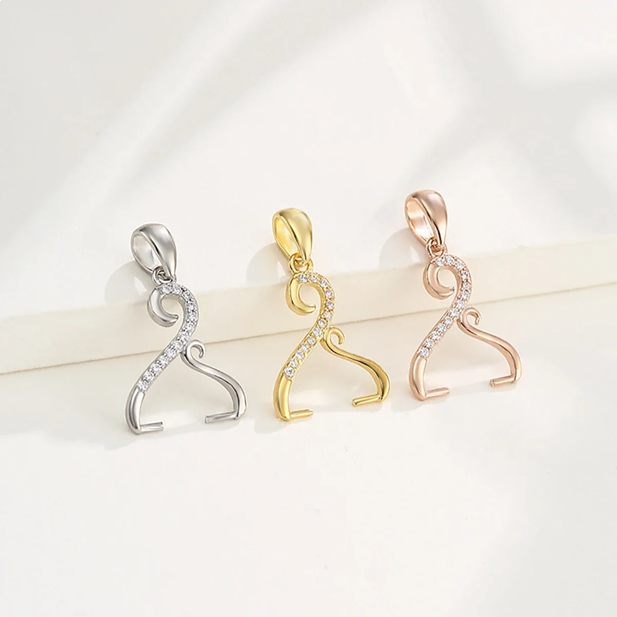 925 Sterling Silver Pendant Toggle Clip Base Blank For Mounting Round Beads DIY Necklace Jewelry Making Accessories
925 Sterling Silver Pendant Toggle Clip Base Blank For Mounting Round Beads DIY Necklace Jewelry Making Accessories