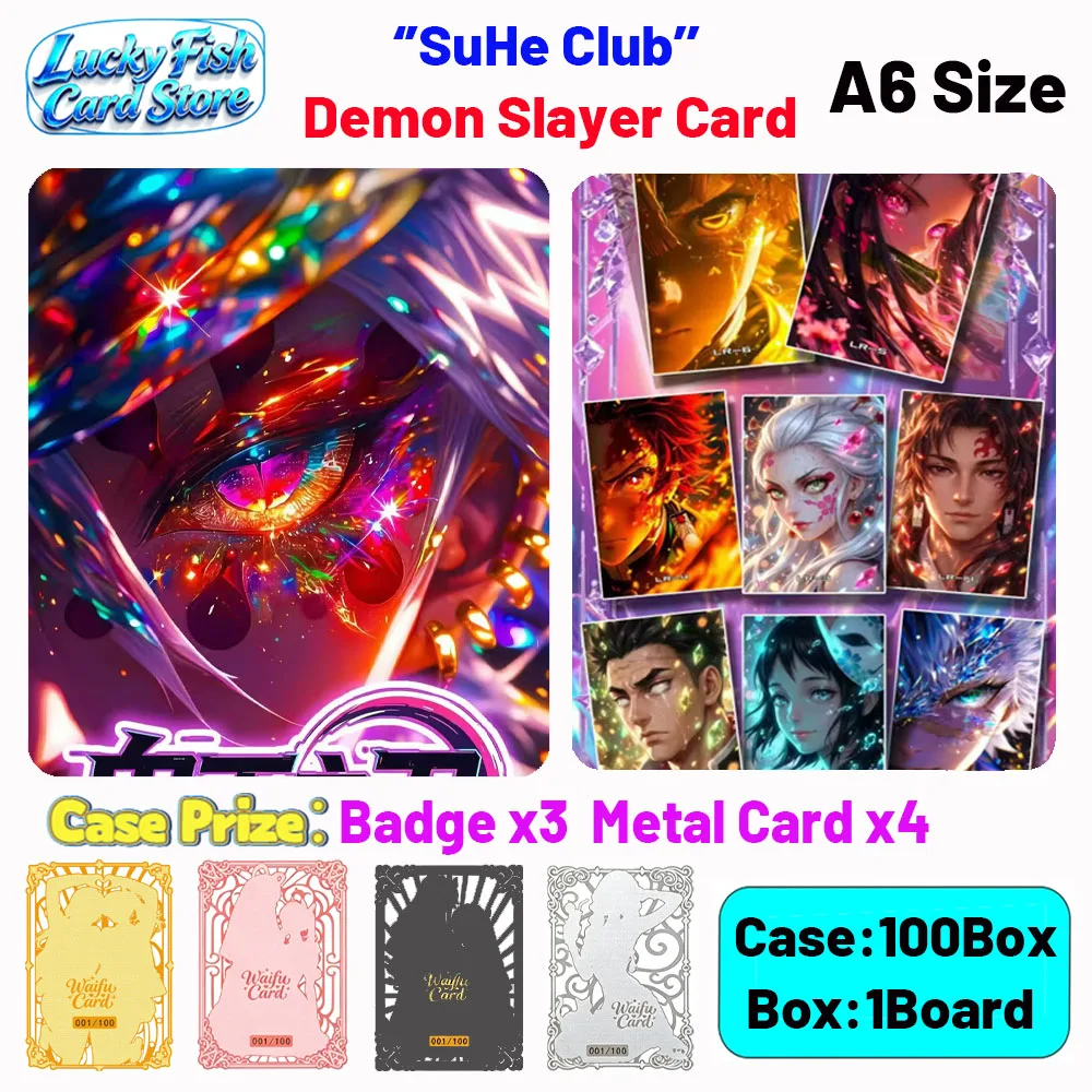 Wholesale 2026 New SuHe Creative Studio Demon Slayer Cards 100 Pieces A6 Size Boards Anime Collectibles Character Fan Gifts
Wholesale 2026 New SuHe Creative Studio Demon Slayer Cards 100 Pieces A6 Size Boards Anime Collectibles Character Fan Gifts