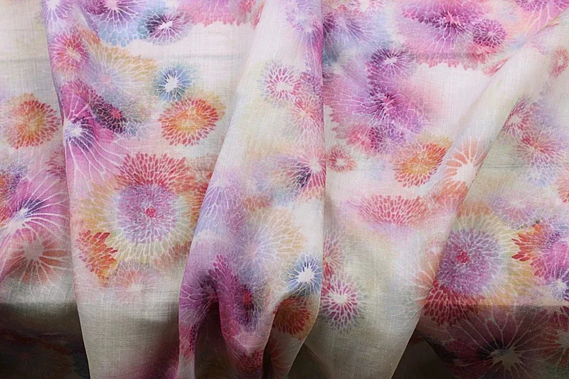 1yard Sand washed pure ramie fabric Pink digital print tela Designer's dress,pants,shirt fabric for clothing
1yard Sand washed pure ramie fabric Pink digital print tela Designer's dress,pants,shirt fabric for clothing