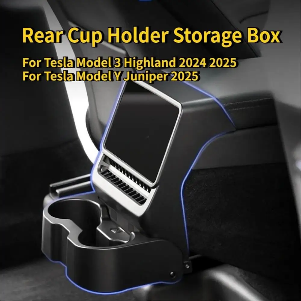 Car Upgrade For Tesla Model 3/Y Juniper 2025 Rear Seat Organizer Armrest Box Storage Tray Cup Holder Multifunction Accessories
Car Upgrade For Tesla Model 3/Y Juniper 2025 Rear Seat Organizer Armrest Box Storage Tray Cup Holder Multifunction Accessories