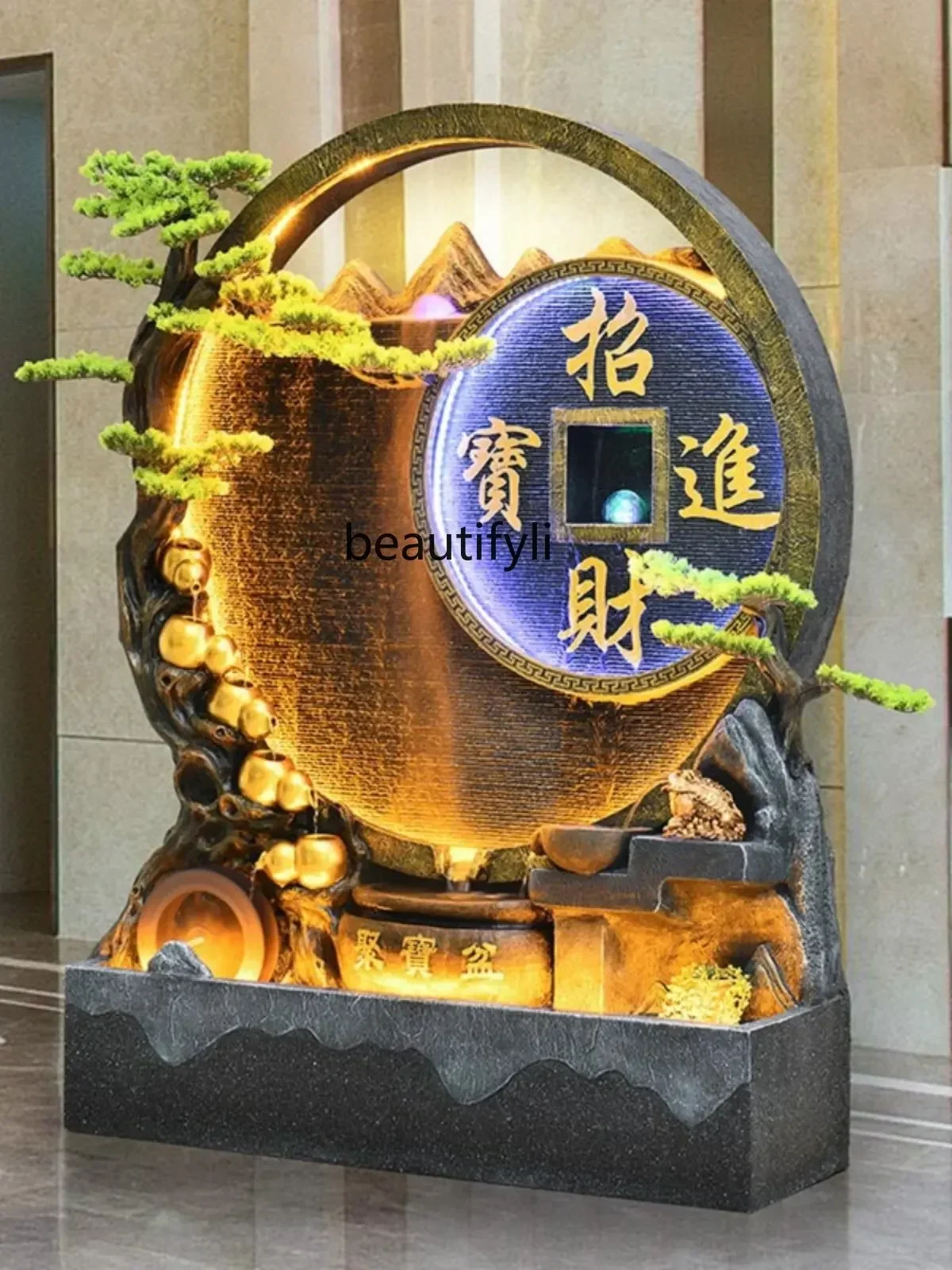 V Water Curtain Wall Flowing Water Rockery Fountain Landscape illa Decoratie Screen Outdoor Courtyard Hotel Front Desk Landscape
V Water Curtain Wall Flowing Water Rockery Fountain Landscape illa Decoratie Screen Outdoor Courtyard Hotel Front Desk Landscape