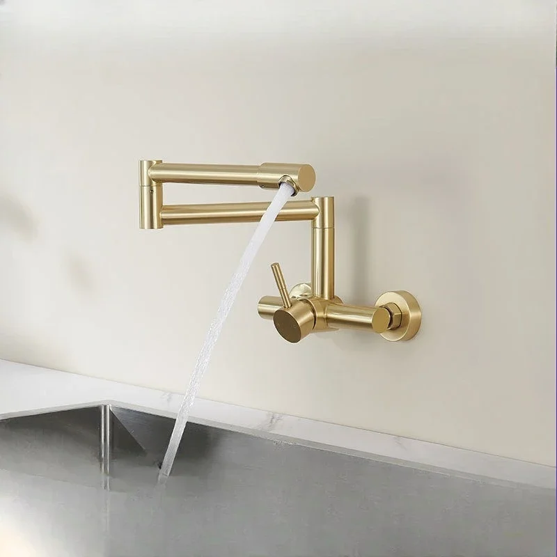 304 stainless steel into the wall type two holes brushed 360 rotation sink universal folding hot and cold kitchen faucet
304 stainless steel into the wall type two holes brushed 360 rotation sink universal folding hot and cold kitchen faucet