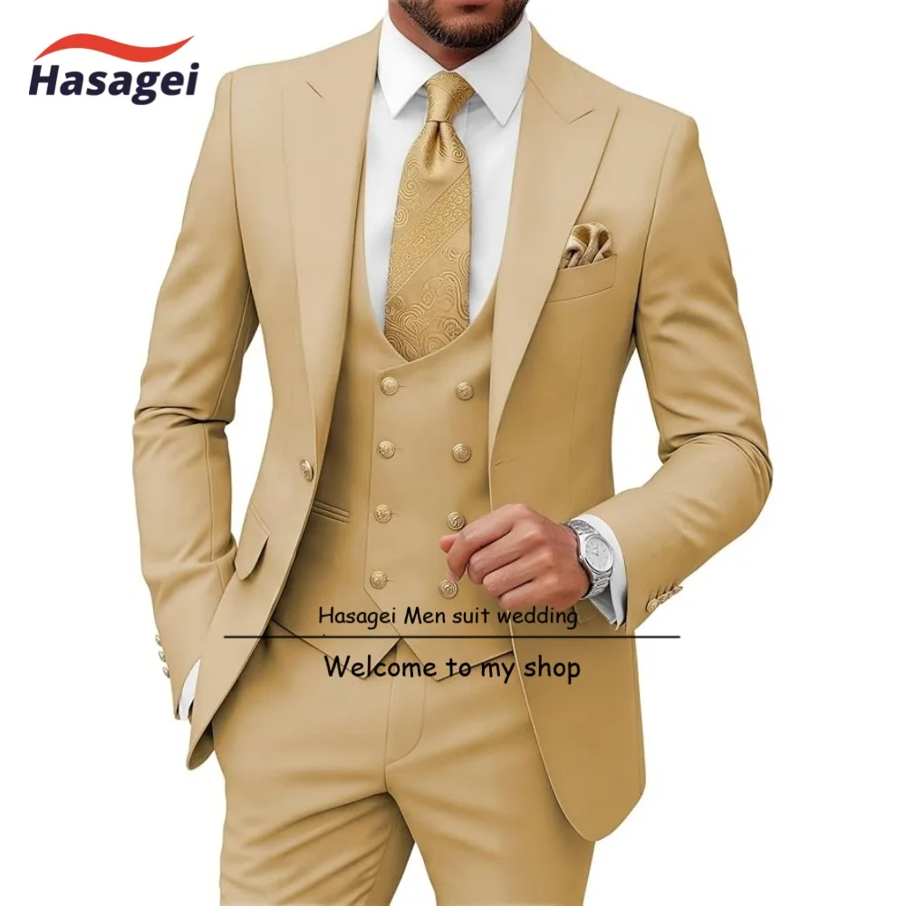 3 Piece Men's Suits Slim Fit Suit for Men Wedding Prom Tuxedo Formal Business Men Suits
3 Piece Men's Suits Slim Fit Suit for Men Wedding Prom Tuxedo Formal Business Men Suits
