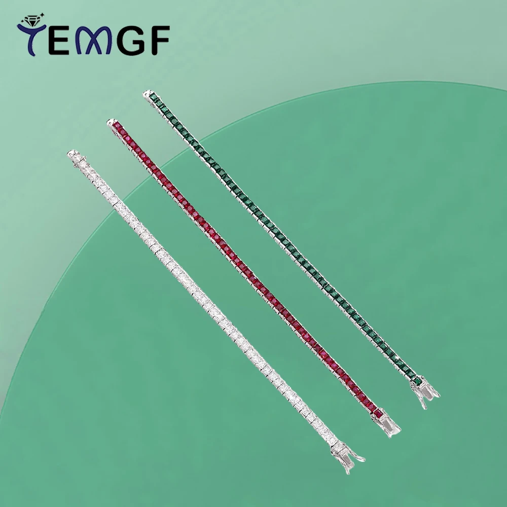 TEMGF 3*3 мм браслет принцессы с цирконом для женщин, красный корунд/зеленый циркон, инкрустация, стерлинговое серебро 925 пробы, простые ювелирные изделия, подарок
TEMGF 3*3 мм браслет принцессы с цирконом для женщин, красный корунд/зеленый циркон, инкрустация, стерлинговое серебро 925 пробы, простые ювелирные изделия, подарок