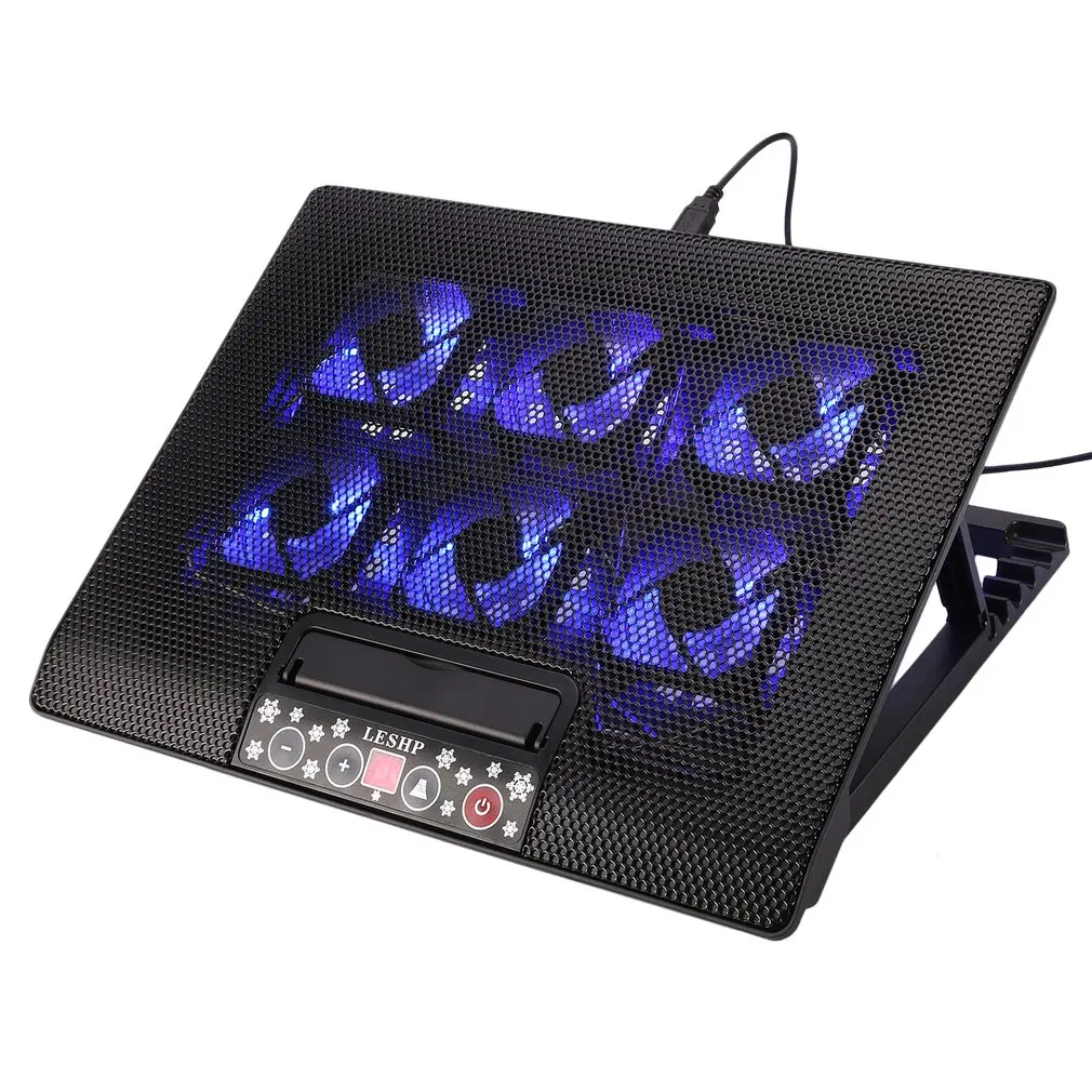 Lightweight 6 Big Fan USB Interface Cooler The LCD Panel Adjustable Speed Laptop Cooling Pads Notebook cooling Pad Radiator
Lightweight 6 Big Fan USB Interface Cooler The LCD Panel Adjustable Speed Laptop Cooling Pads Notebook cooling Pad Radiator