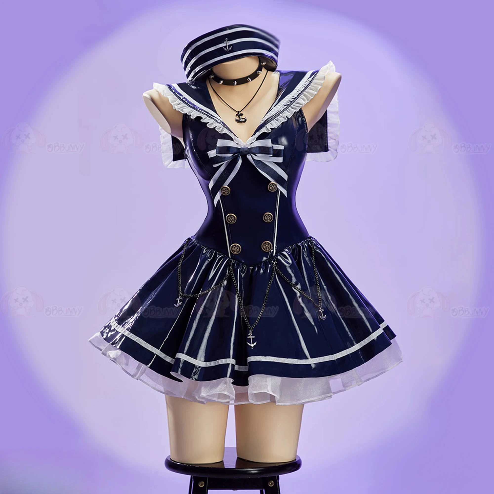 Original Design Navy Idol Cosplay Outfit PU Leather Sailor Dress Halloween Girls Costume Full Set Carnival Party Dress AniMuse
Original Design Navy Idol Cosplay Outfit PU Leather Sailor Dress Halloween Girls Costume Full Set Carnival Party Dress AniMuse