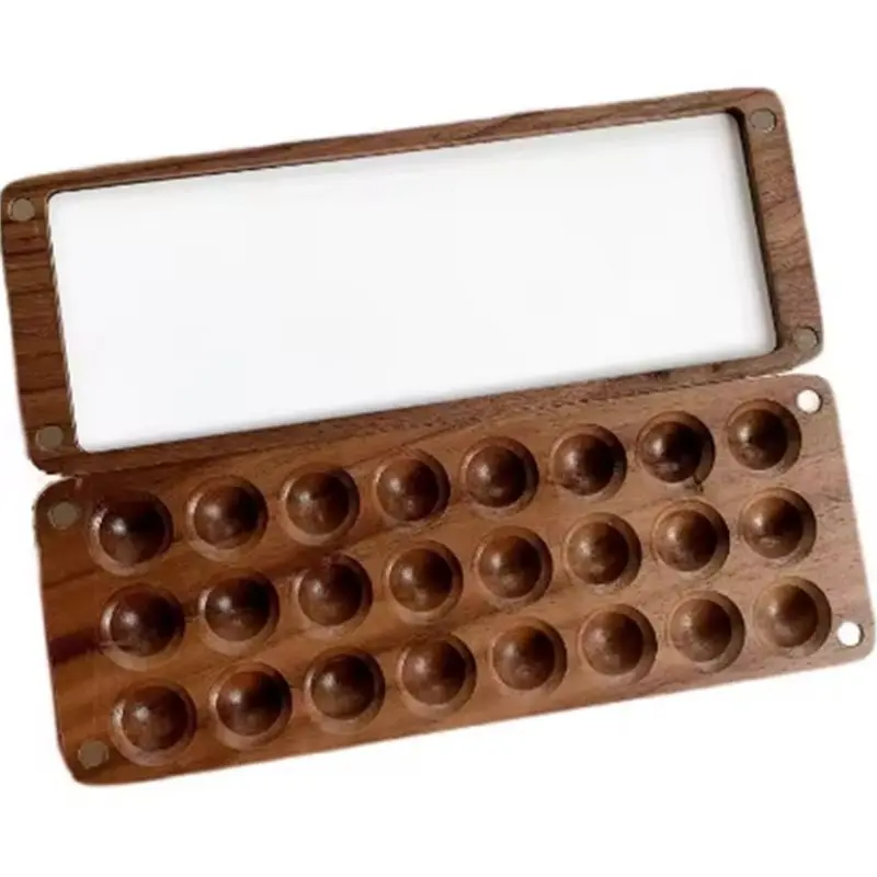 MACH-For Travel Compatible 24 Grids Wooden Watercolor Painting Box With Integrated Mixing Tray
MACH-For Travel Compatible 24 Grids Wooden Watercolor Painting Box With Integrated Mixing Tray