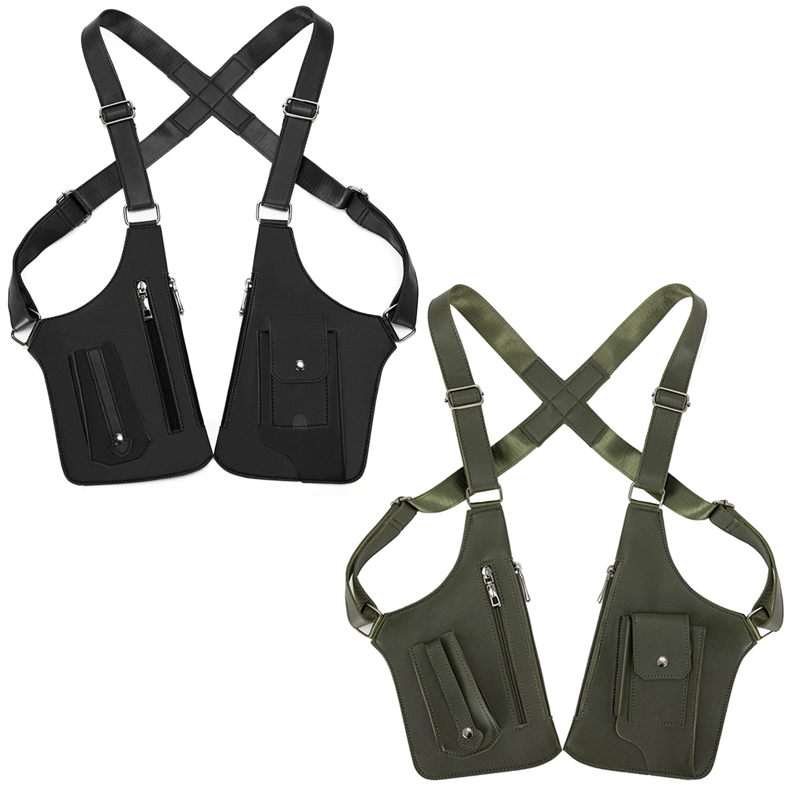 Tatical EDC Men's Chest Rigs Anti-Theft Shoulders Chest Pack Carry Bag for Men PU Leather Waterproof Multi-Pocket Crossbody Bags
Tatical EDC Men's Chest Rigs Anti-Theft Shoulders Chest Pack Carry Bag for Men PU Leather Waterproof Multi-Pocket Crossbody Bags