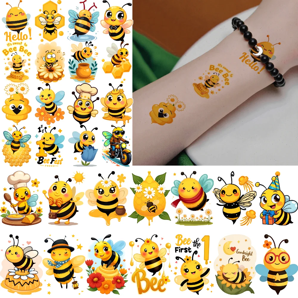 63pcs Temporary Tattoo Bee Illustrations Temporary Tattoo Stickers Honeybee Designs Cartoon For Men Arms
63pcs Temporary Tattoo Bee Illustrations Temporary Tattoo Stickers Honeybee Designs Cartoon For Men Arms