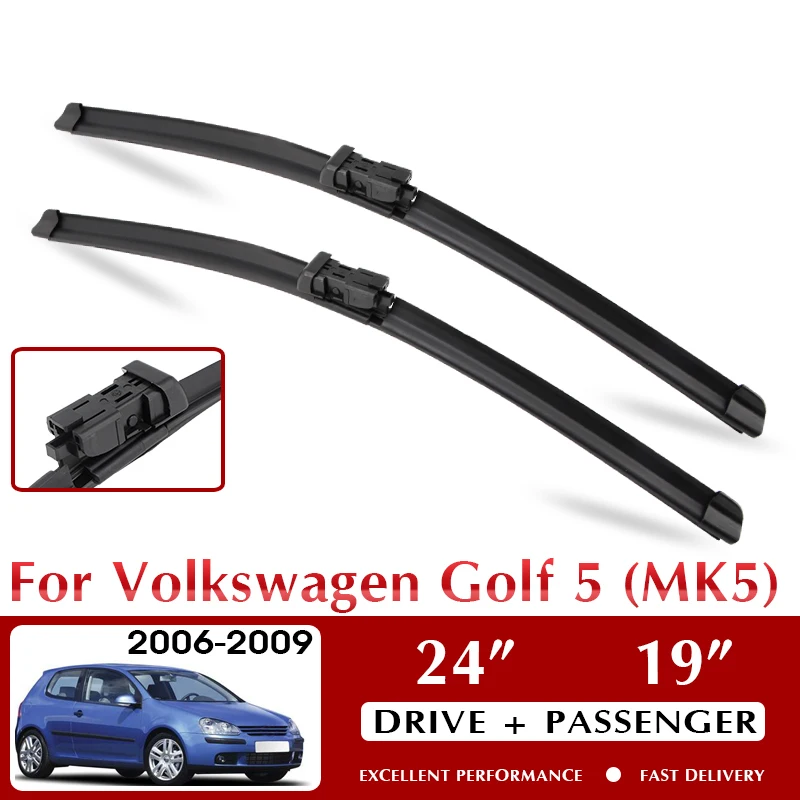 Wiper Front Car Wiper Blade for VW Volkswagen Golf 5 V MK5 2006-2009 Windshield Windscreen Window Wash 24"+19" LHD RHD
Wiper Front Car Wiper Blade for VW Volkswagen Golf 5 V MK5 2006-2009 Windshield Windscreen Window Wash 24"+19" LHD RHD