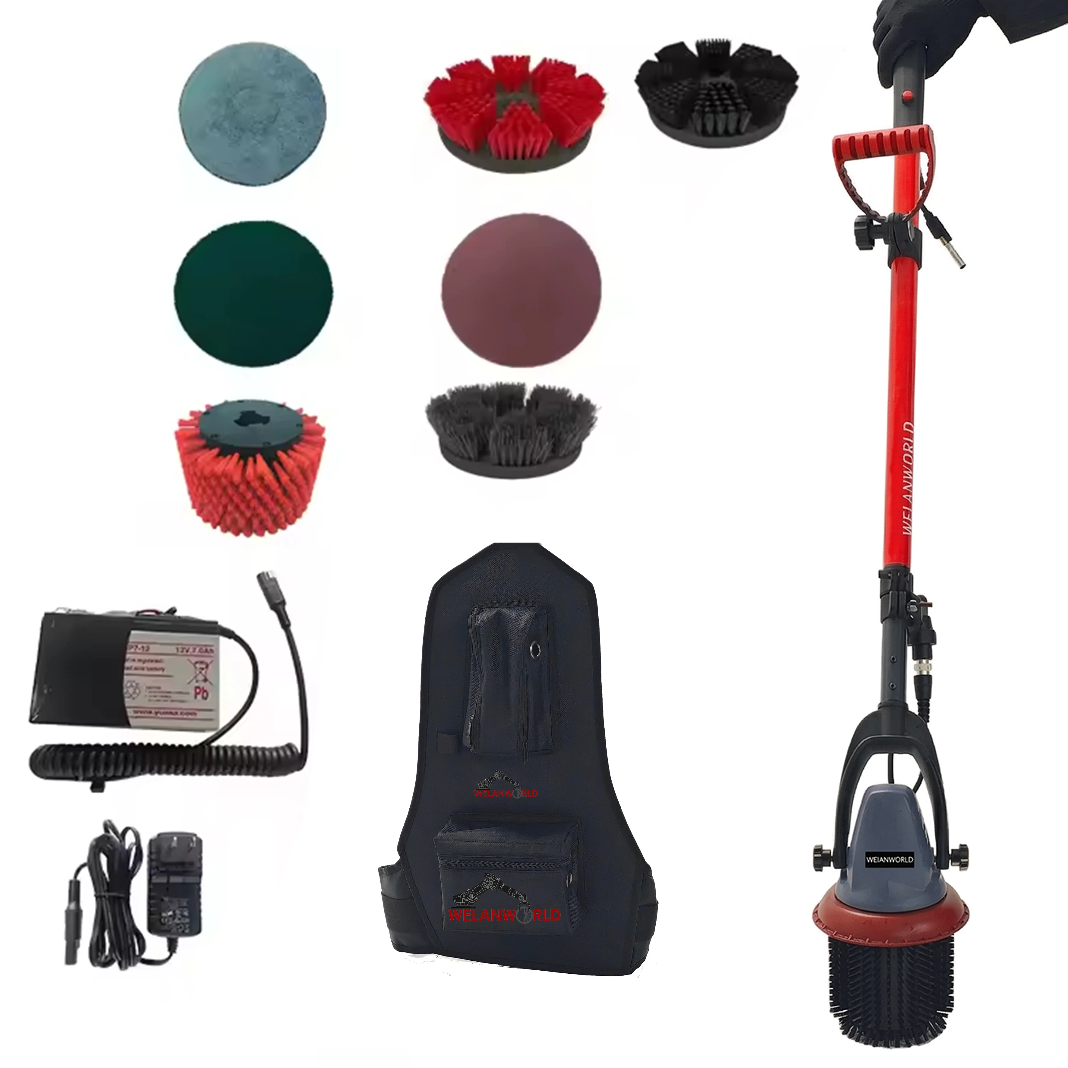 New Design Portable Motor Washer Cleaning Scrubber Brush Set Electric Bath Scrubber Tool For Kitchen Bathroom Surface Clean
New Design Portable Motor Washer Cleaning Scrubber Brush Set Electric Bath Scrubber Tool For Kitchen Bathroom Surface Clean