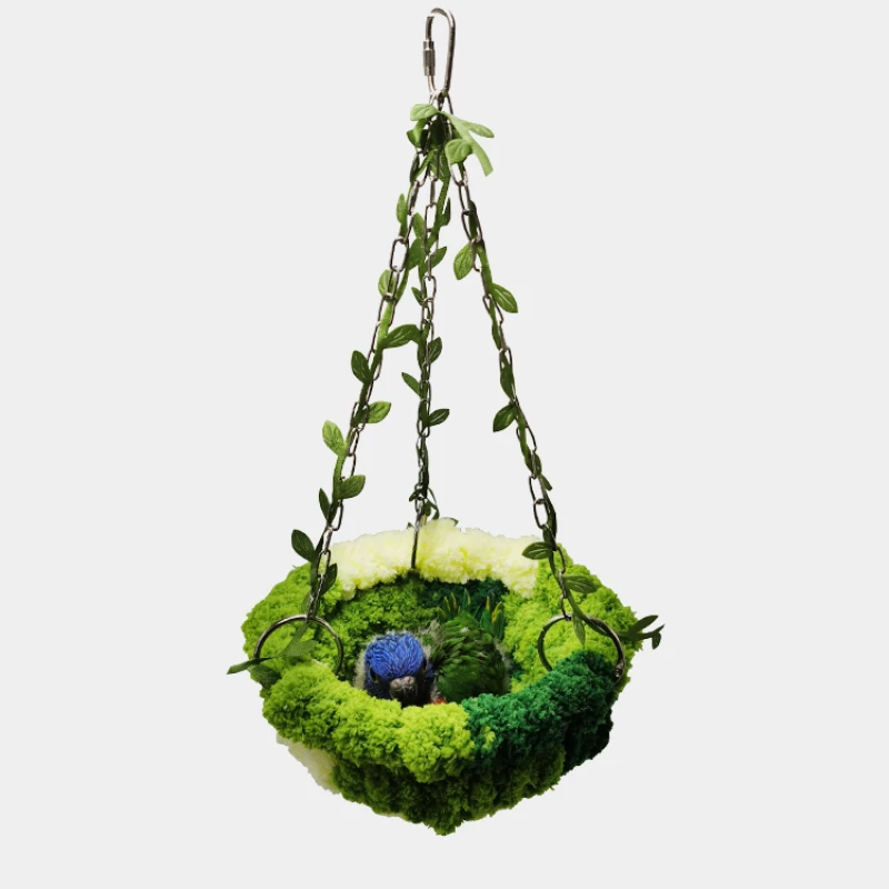 Parrot Bird Jungle Wind Hammock Autumn Special Rest and Play Bird Nest Metal Toy Supplies
Parrot Bird Jungle Wind Hammock Autumn Special Rest and Play Bird Nest Metal Toy Supplies