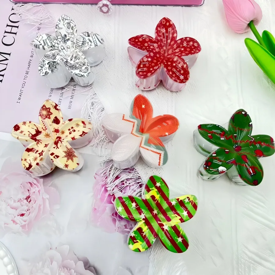 Elegant Printing Flower Large Shark Hair Clip Claw Charm Hair Gripper Hairpin Hair Accessories For Women Girl Christmas Gift
Elegant Printing Flower Large Shark Hair Clip Claw Charm Hair Gripper Hairpin Hair Accessories For Women Girl Christmas Gift