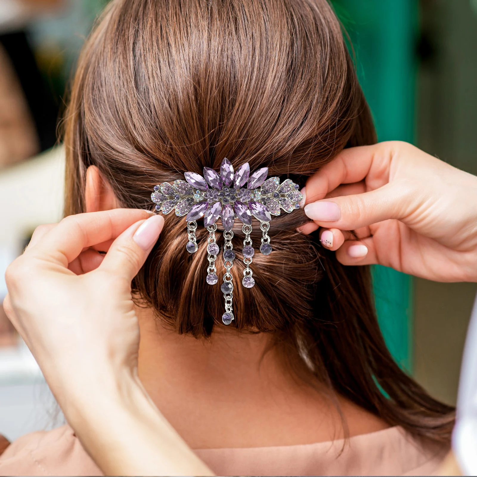 Rhinestone Flower Headwear Hairpin for Women Wedding Bridal Clip Clips Vintage Elegance Jewels Girls Side Decoration
Rhinestone Flower Headwear Hairpin for Women Wedding Bridal Clip Clips Vintage Elegance Jewels Girls Side Decoration