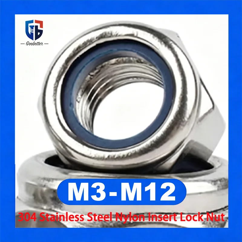 10/20/50/100Pcs Nylon Lock Nuts M3 M4 M5 M6 M8 M10 M12 304 Stainless Steel Self-Locking Nuts Furniture DIY
10/20/50/100Pcs Nylon Lock Nuts M3 M4 M5 M6 M8 M10 M12 304 Stainless Steel Self-Locking Nuts Furniture DIY
