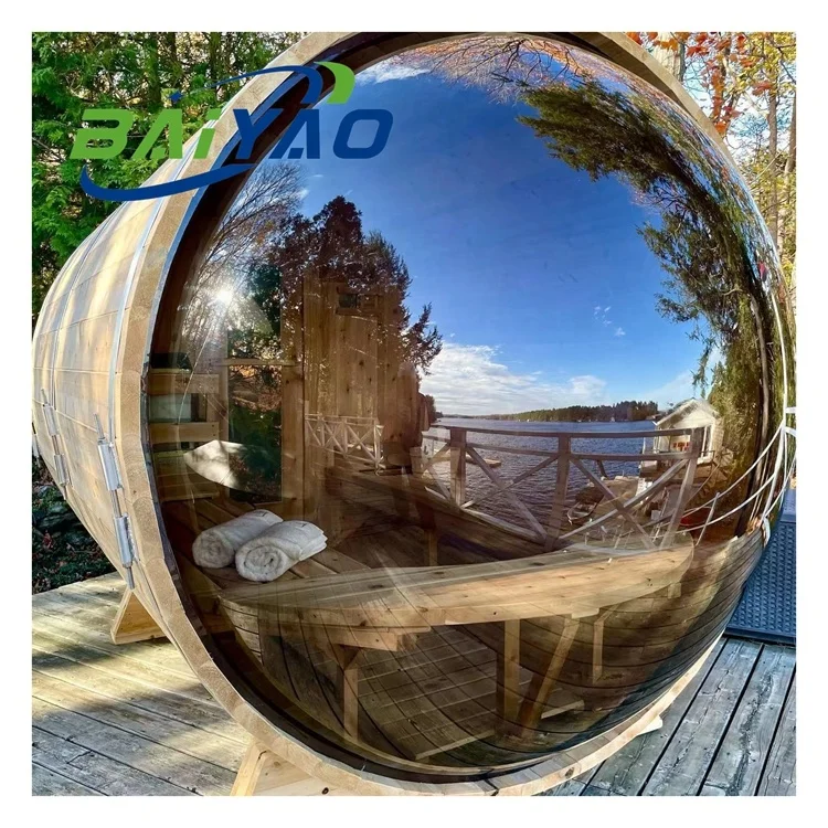 BY-5002S Outdoor Modern Design Dry Steam Sauna 2-4-6 Persons With Panoramic Glass Hemlock Solid Wood Traditional Style Rocks
BY-5002S Outdoor Modern Design Dry Steam Sauna 2-4-6 Persons With Panoramic Glass Hemlock Solid Wood Traditional Style Rocks