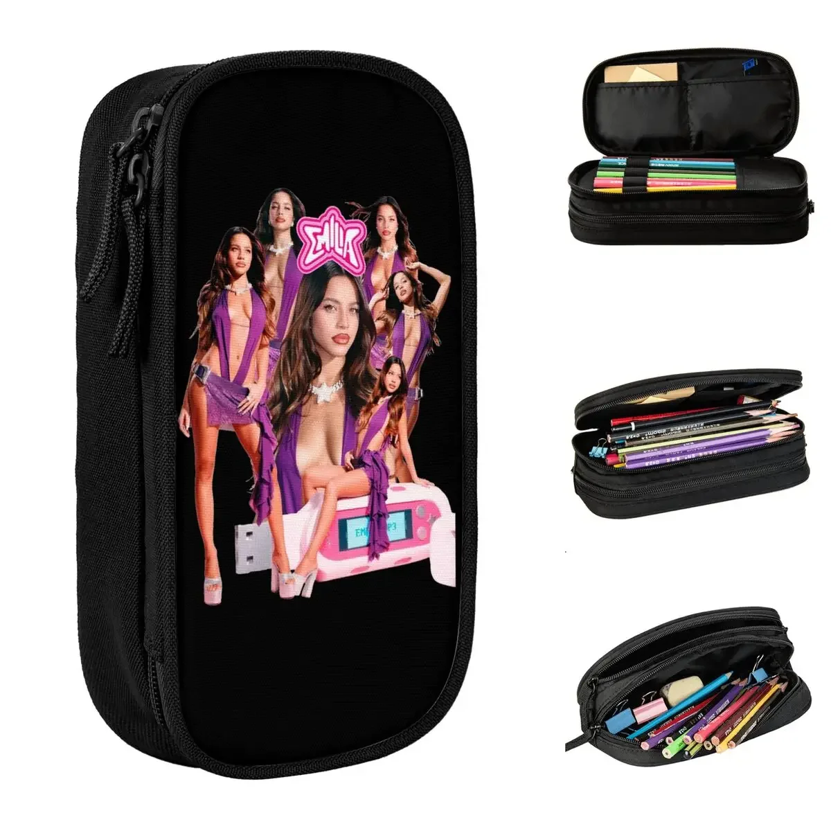 New Emilia Mernes Mp3 Pencil Cases Pencil Box Pen Box for Student Large Storage Bags Students School Zipper Stationery
New Emilia Mernes Mp3 Pencil Cases Pencil Box Pen Box for Student Large Storage Bags Students School Zipper Stationery