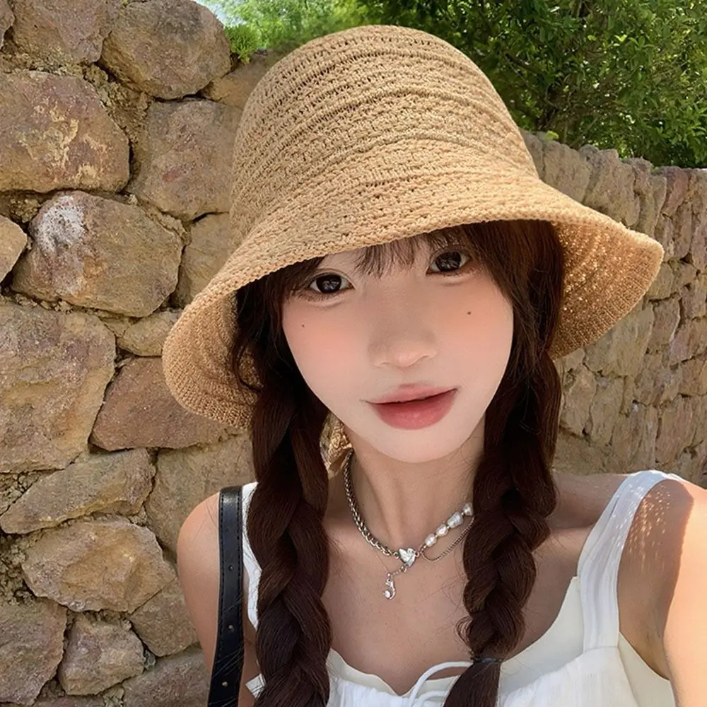 Ins Summer Weaving Straw Cap Women's Outdoor Beach Sun hat Wide Brimmed Handmade Visor Bucket Hat Travel
Ins Summer Weaving Straw Cap Women's Outdoor Beach Sun hat Wide Brimmed Handmade Visor Bucket Hat Travel