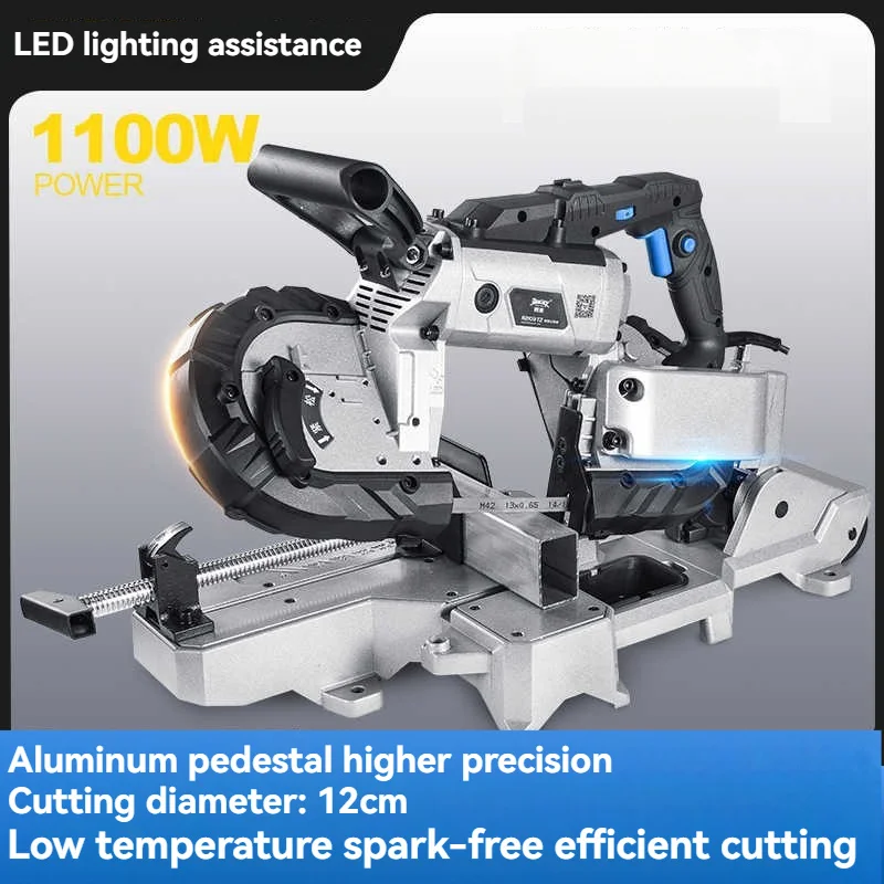 1100W Band Saw Machine Small Household 45 Degree Woodworking Saw Machine Small Desktop Metal Cutting Machine
1100W Band Saw Machine Small Household 45 Degree Woodworking Saw Machine Small Desktop Metal Cutting Machine