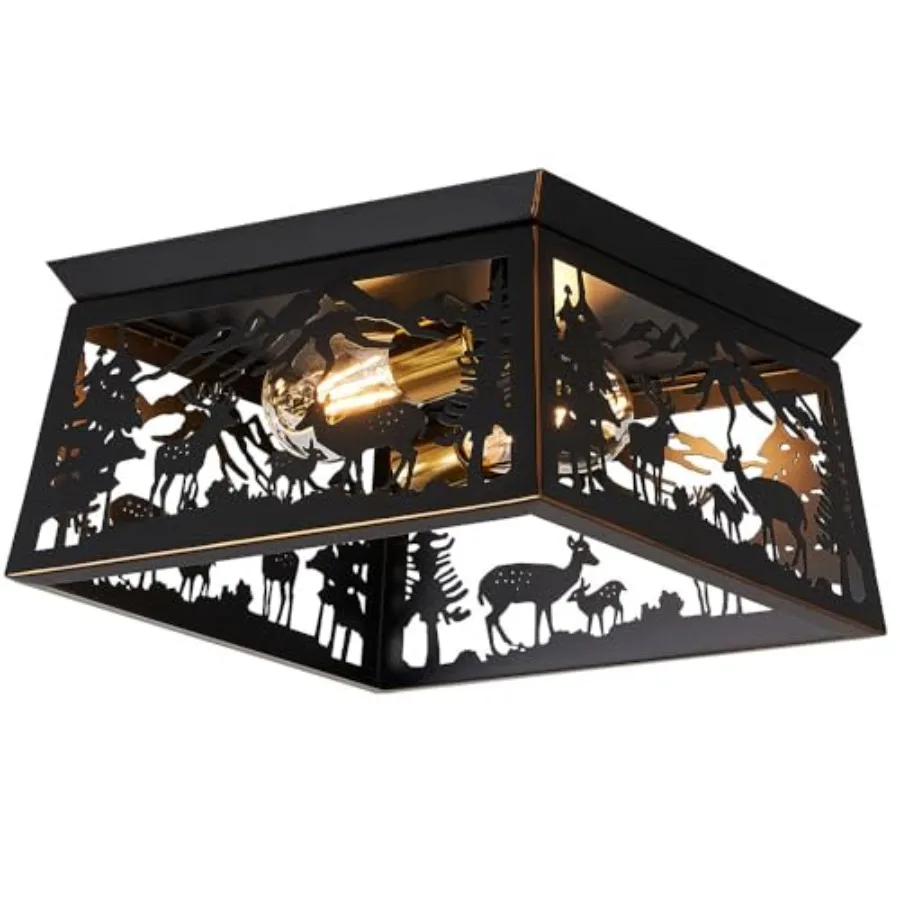 Black Semi Flush Mount Ceiling Light Fixture Rustic Cabin Ceiling Light Fixture Metal Country Farmhouse Ceiling Lamp for Hallwa
Black Semi Flush Mount Ceiling Light Fixture Rustic Cabin Ceiling Light Fixture Metal Country Farmhouse Ceiling Lamp for Hallwa